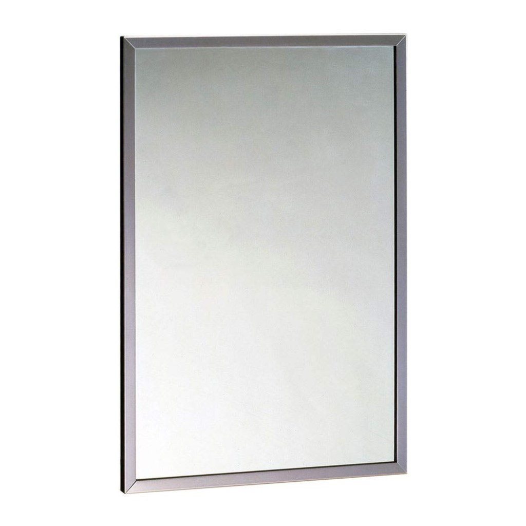 Picture of: Bobrick B-  Channel-Frame Mirror, ” X “, 4 Stainless