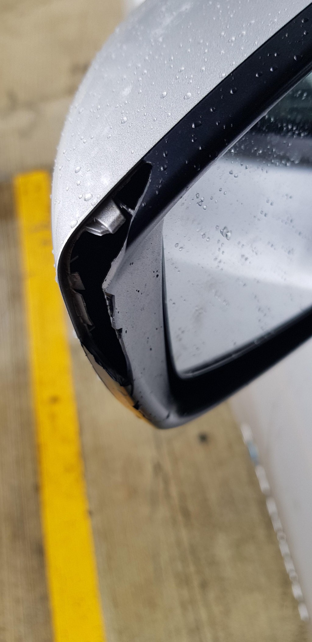Picture of: Broke my side mirror cap by hitting a column while reverse parking