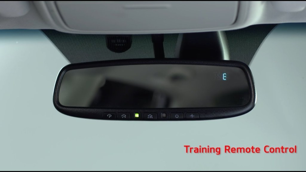 Picture of: Homelink Rearview Mirror Setup