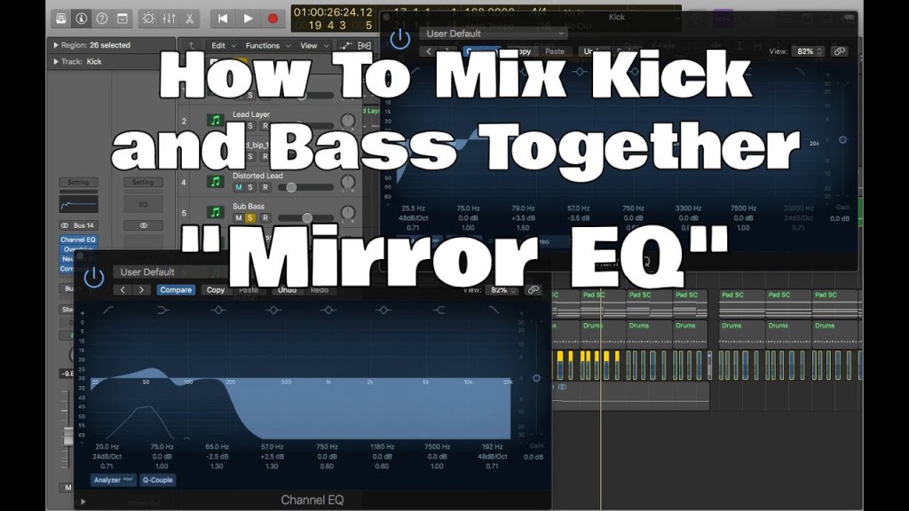 Picture of: How To Mix Kick and Bass Together (Mirror EQ)