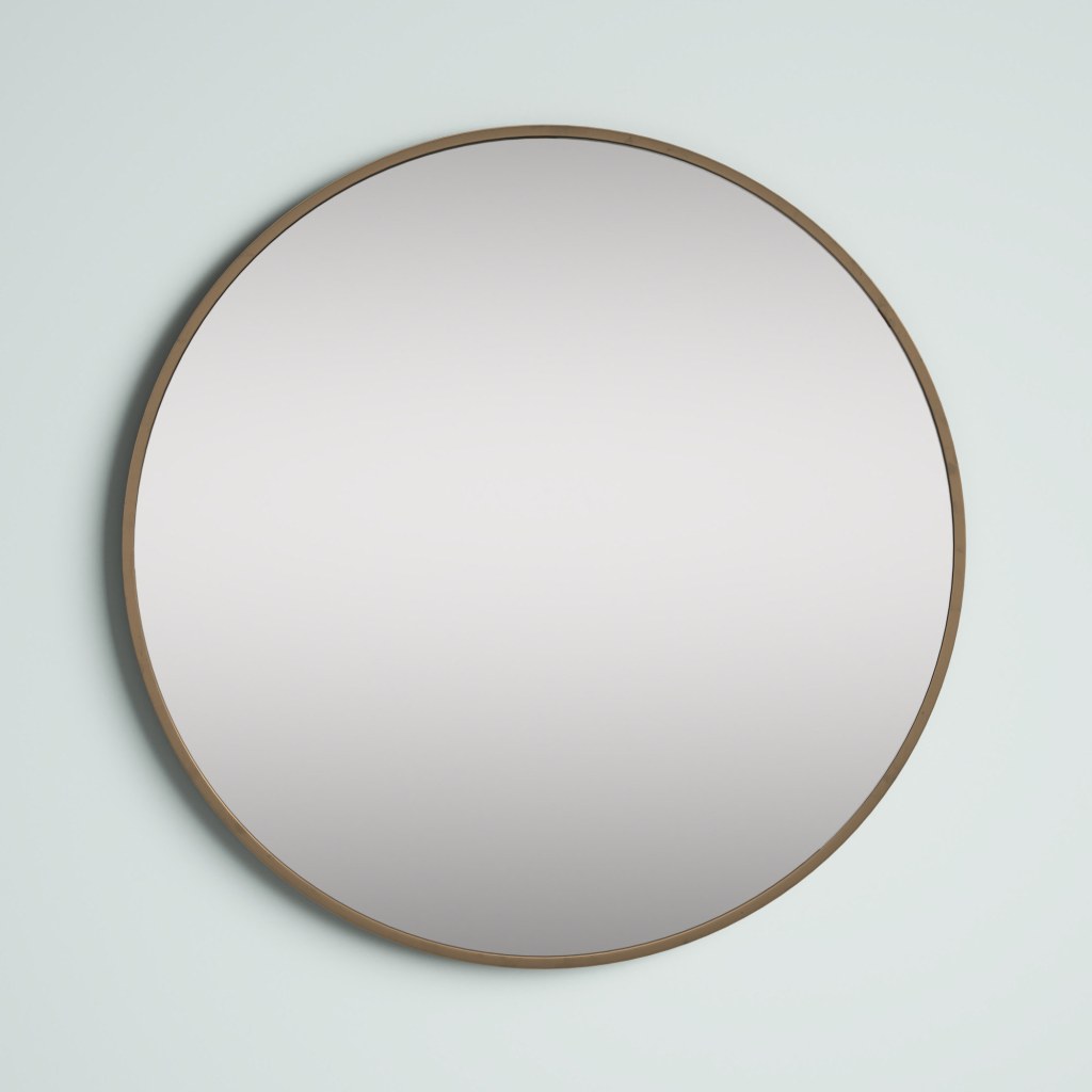 Picture of: Needville Round Metal Wall Mirror