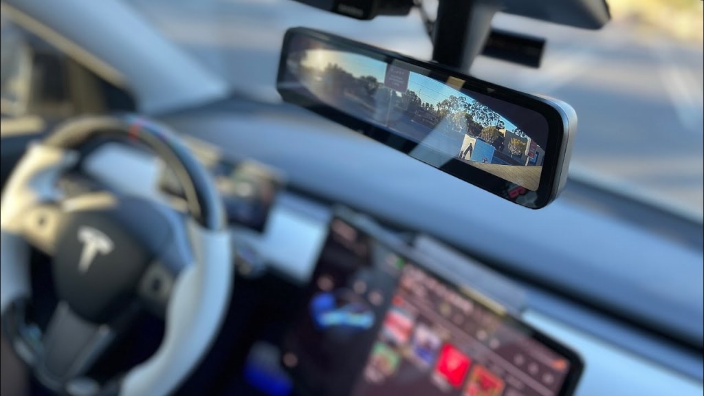 Picture of: NEW Tesla Model Y Digital Rearview Mirror Real World Review  Hansshow