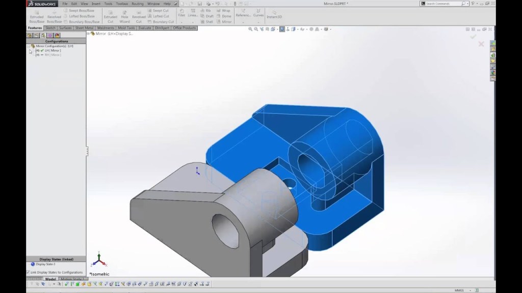 Picture of: SOLIDWORKS Quick Tip – How to Mirror Parts