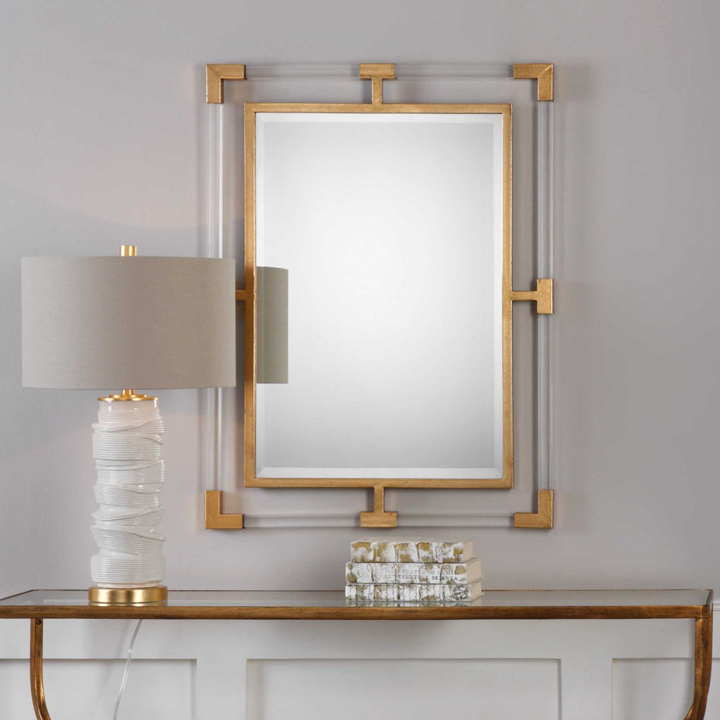Picture of: Uttermost Balkan Modern Gold Wall Mirror – Lighting Gallery