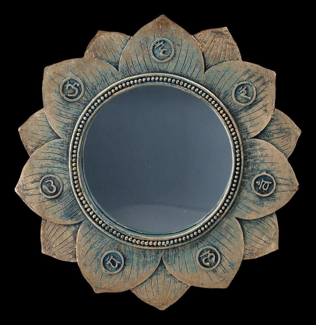 Picture of: Wall Mirror Chakra – Lotus Flower
